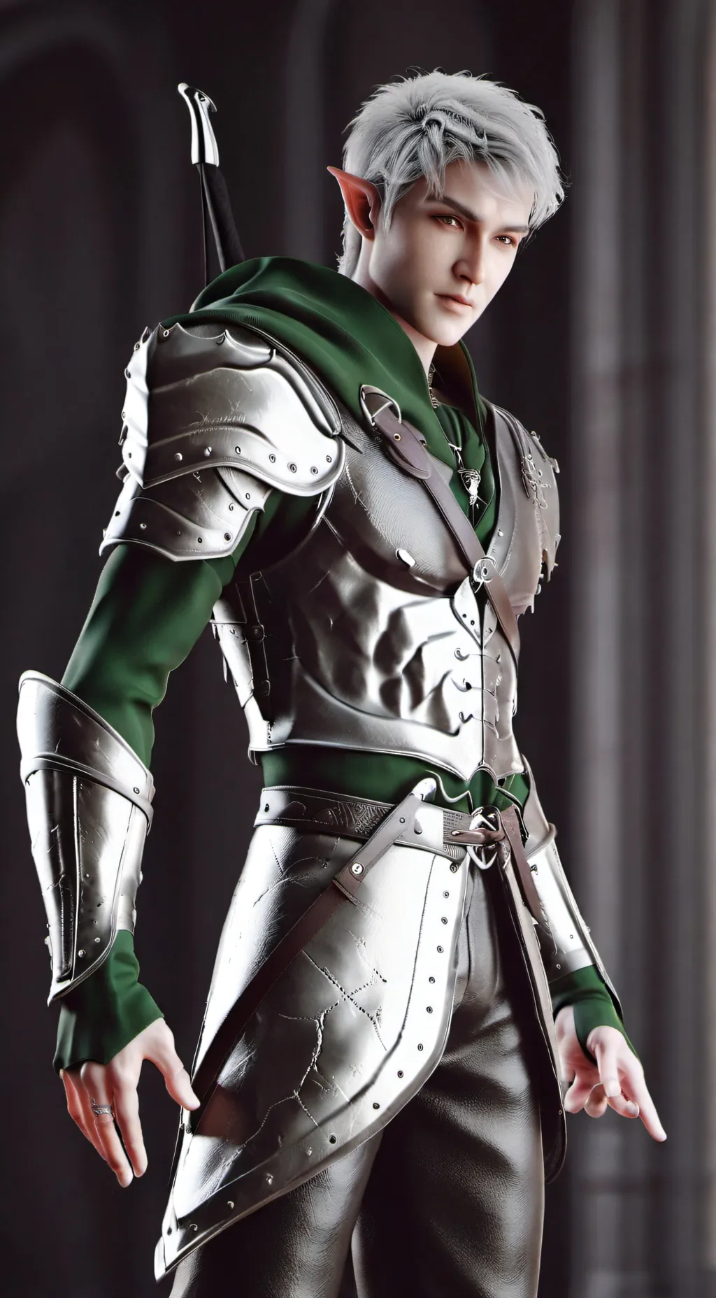 ai character: Jhal Evergreen background