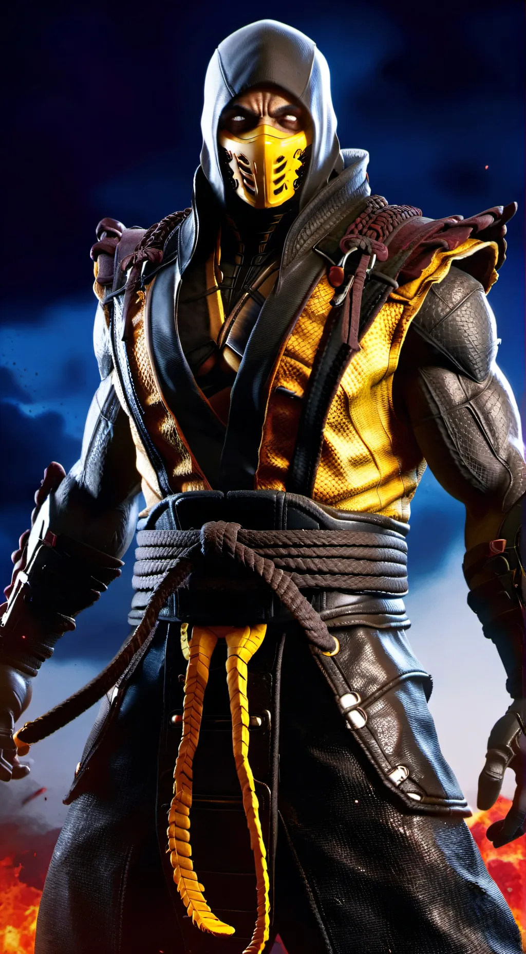 ai character: scorpion background