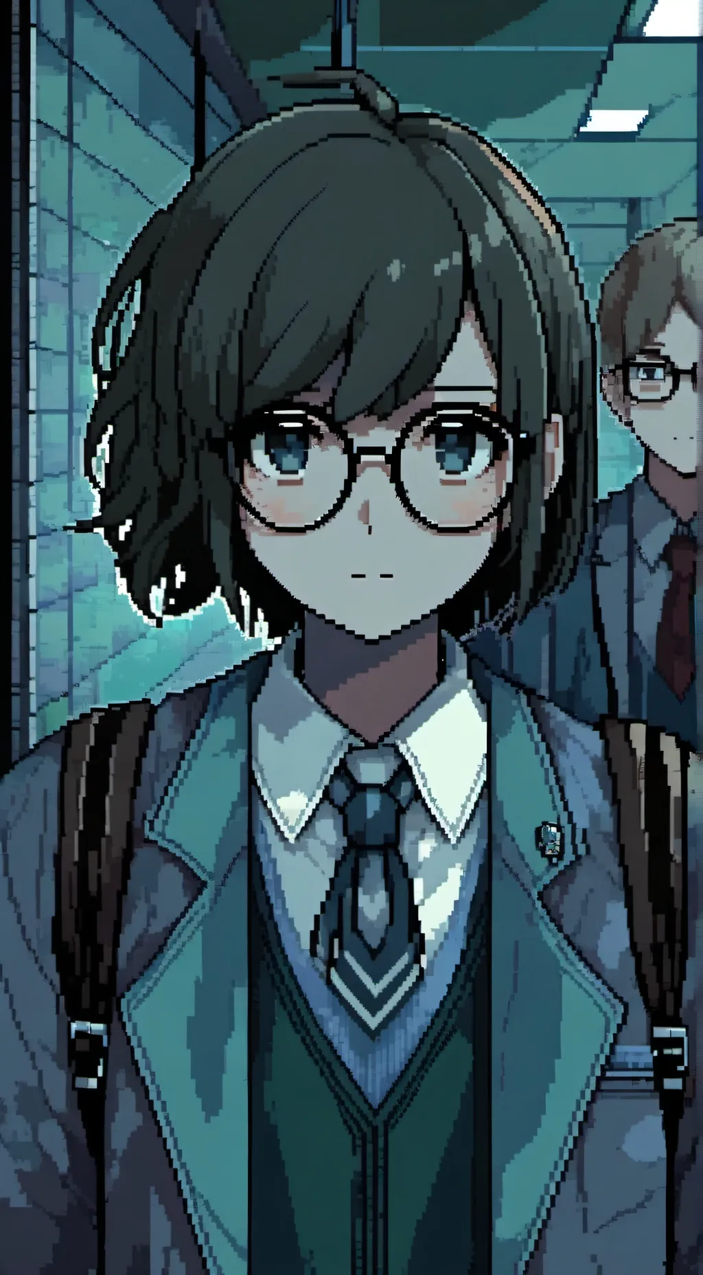 ai character: my school tele dw background