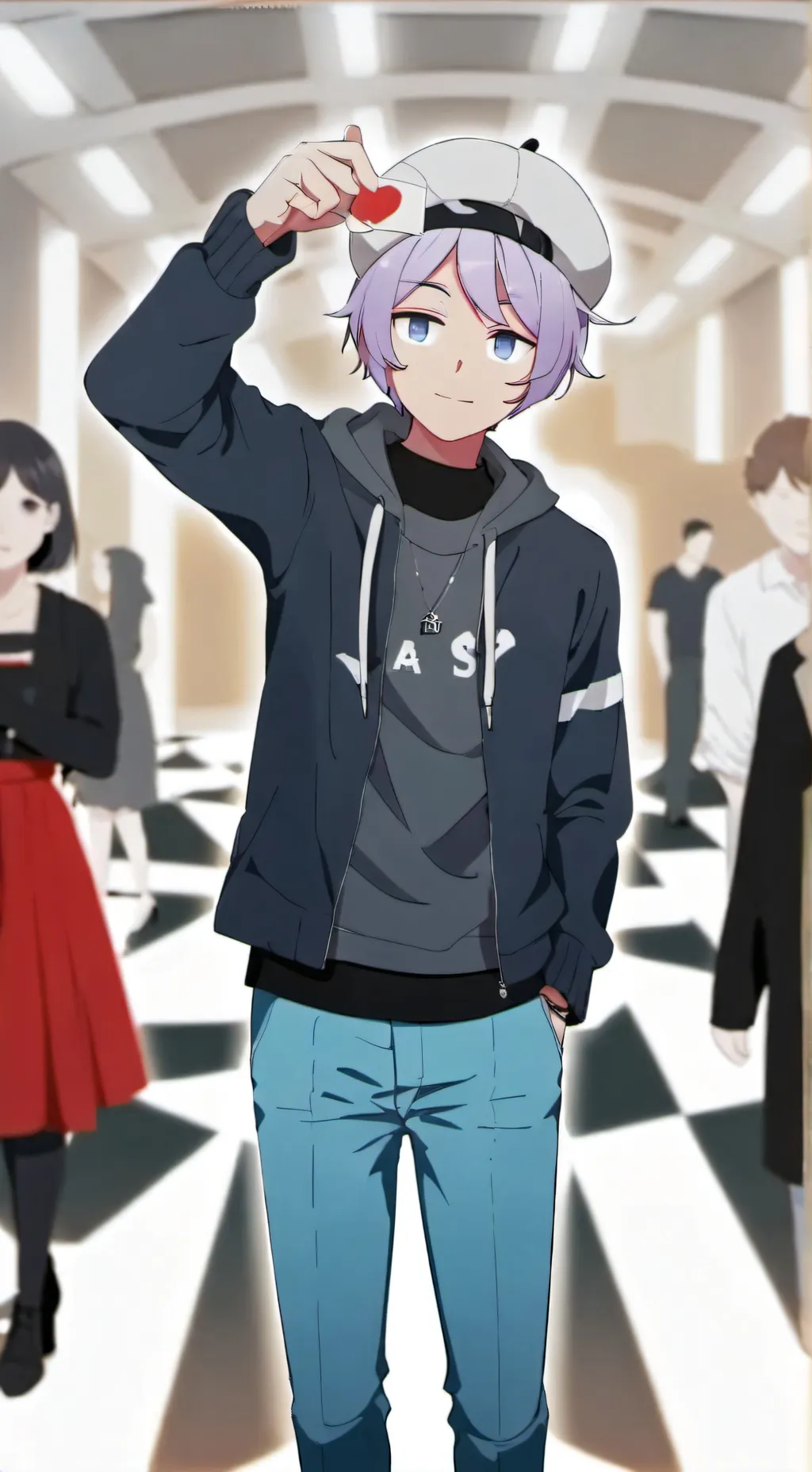 ai character: zane  background