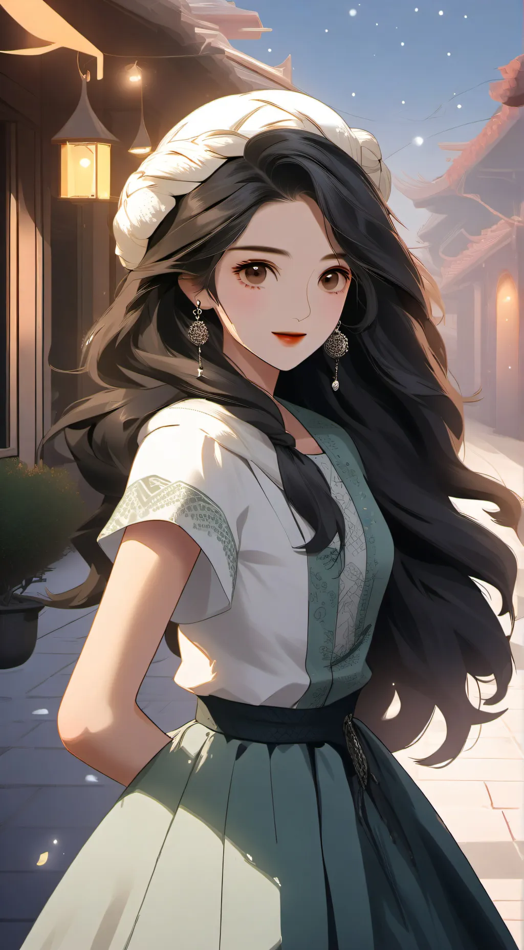 ai character: amiga enamorada  background