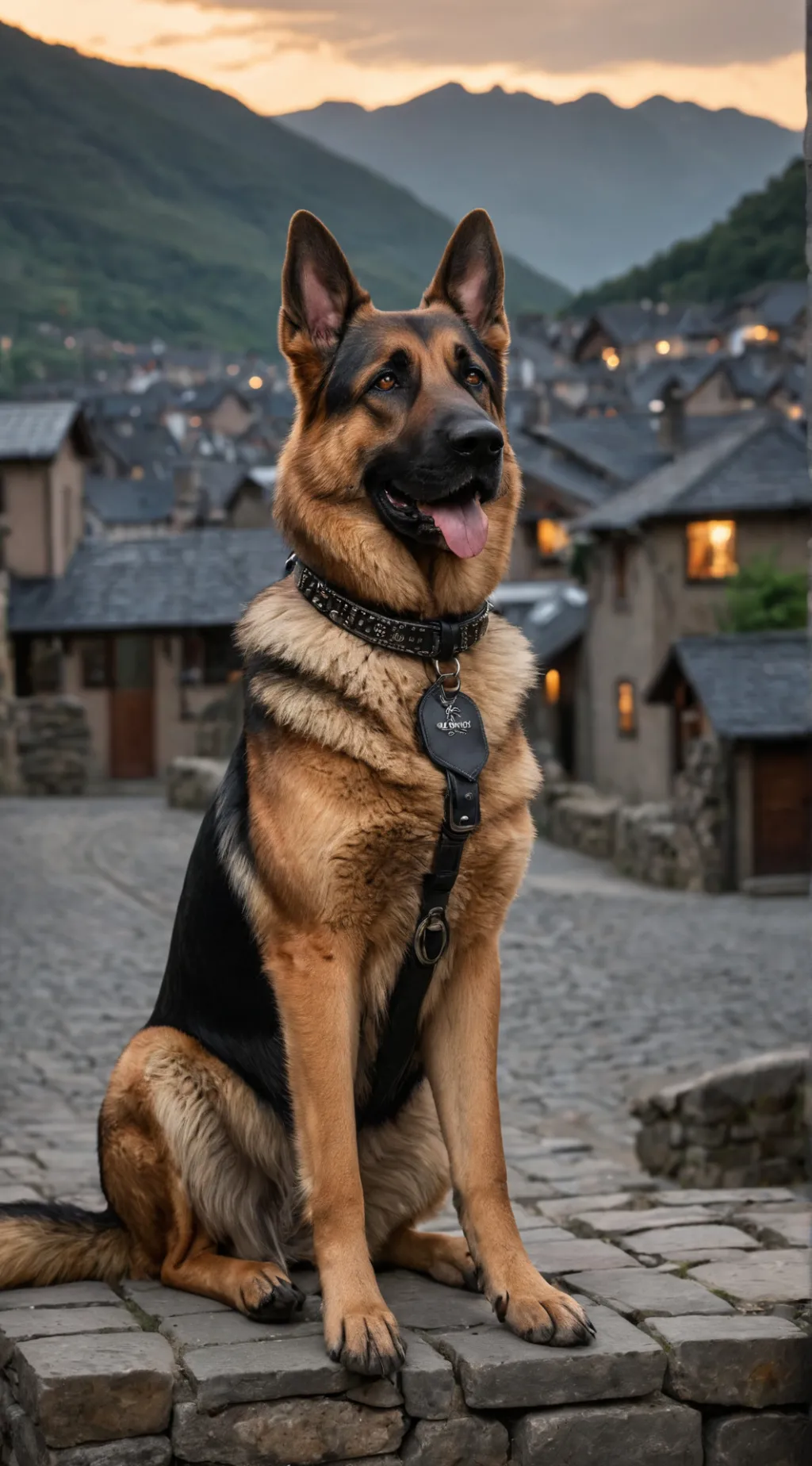 ai character: pregnant German background