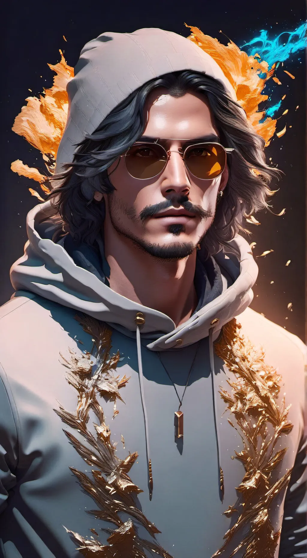 ai character: hacker background