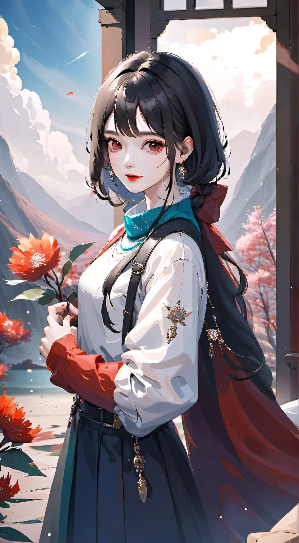 ai character: Verónica  background