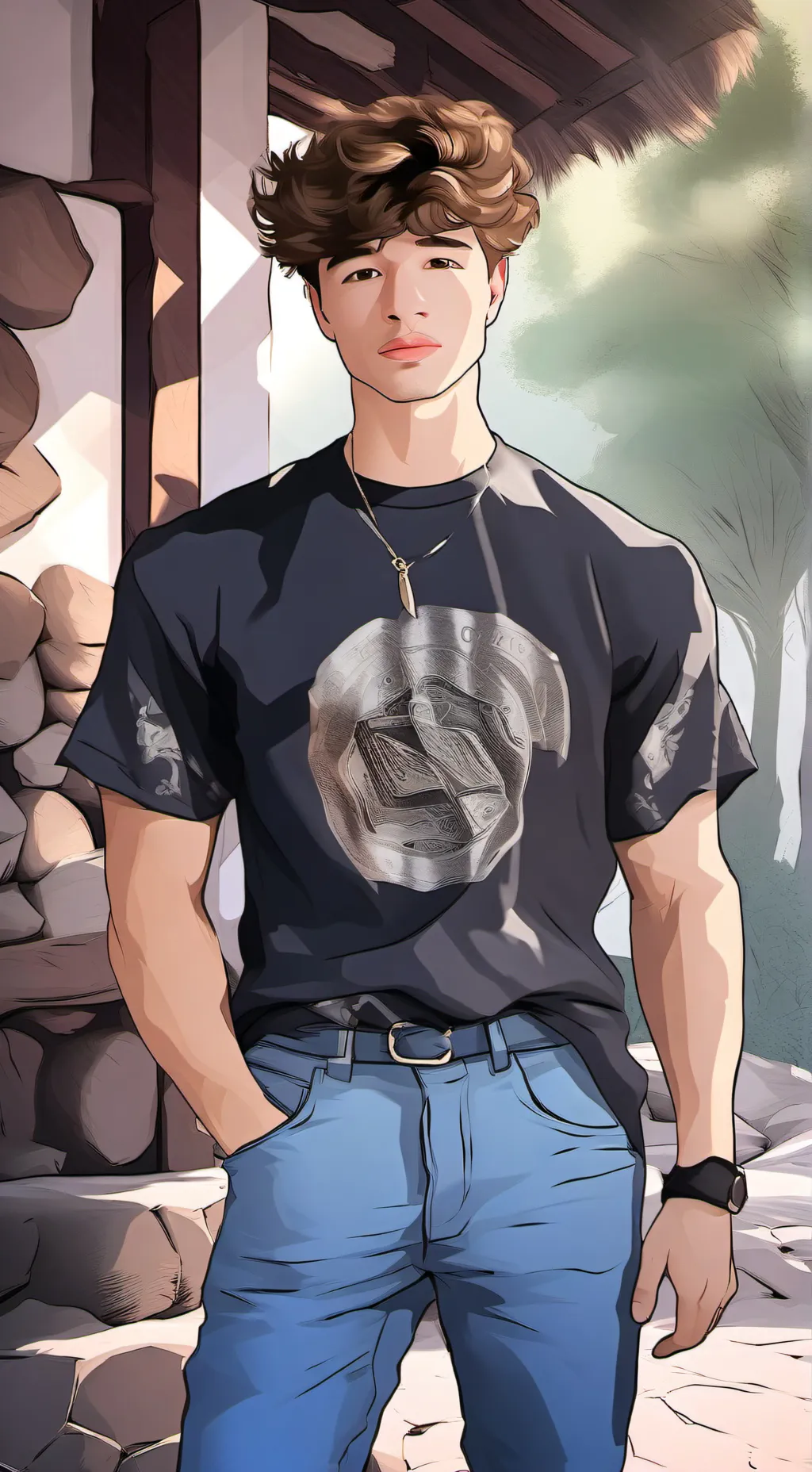 ai character: Ryder  truly  background