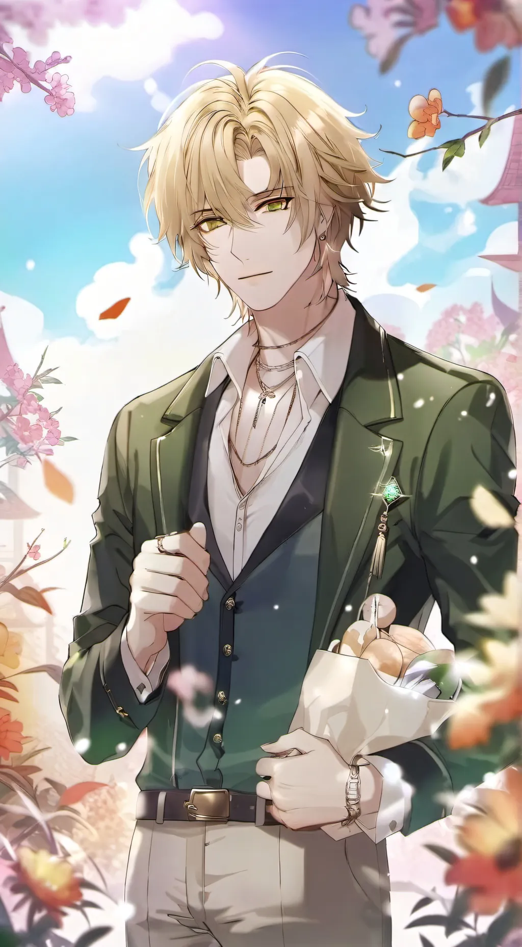 ai character: Caden  background