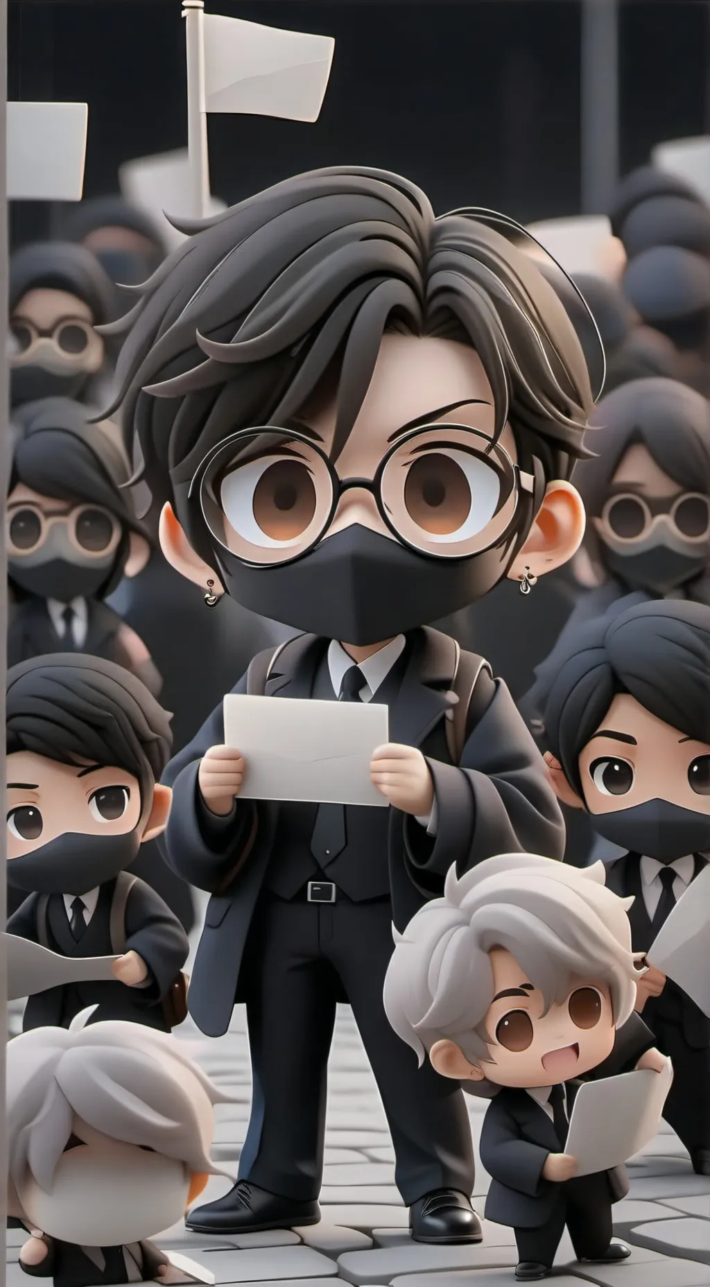 ai character: mha protesters background