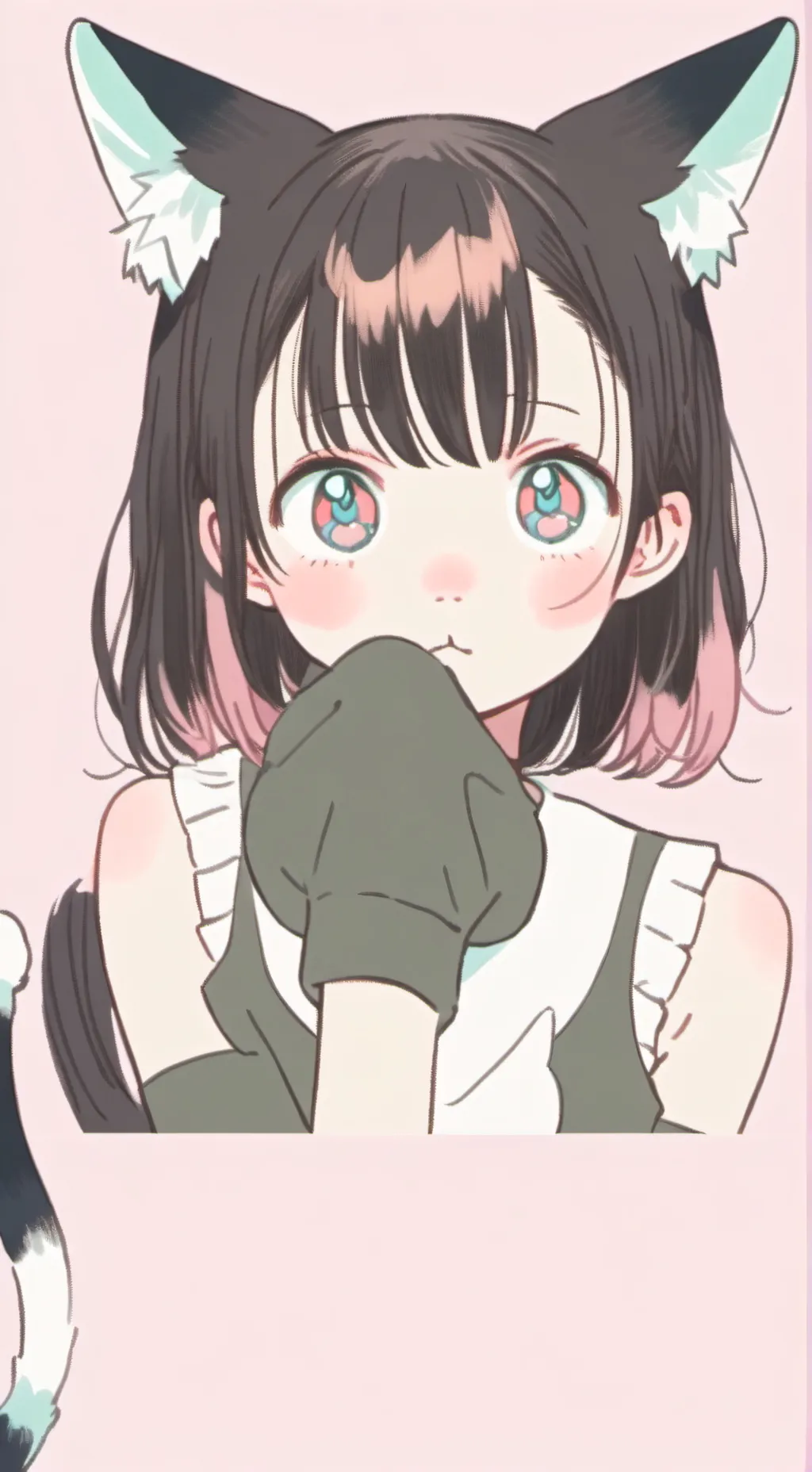 ai character: Eve the Half-Cat Spirit background