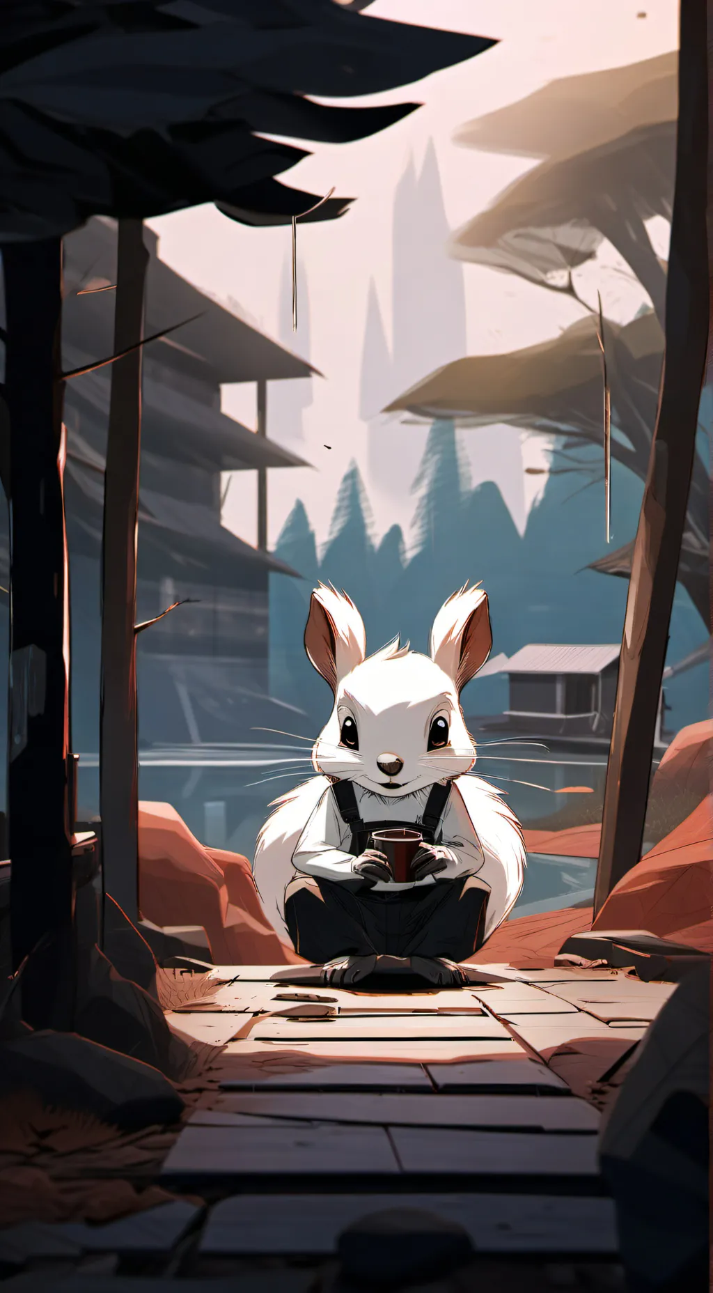 ai character: Squirrel ￼ background