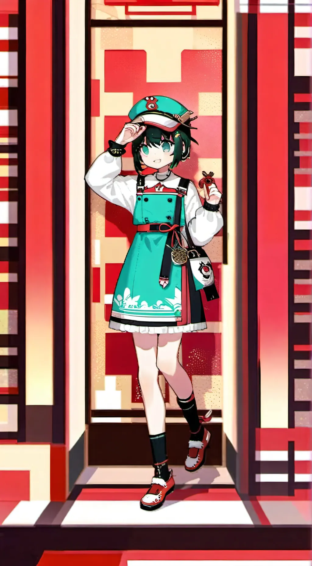 ai character: izumi Midorilla  background