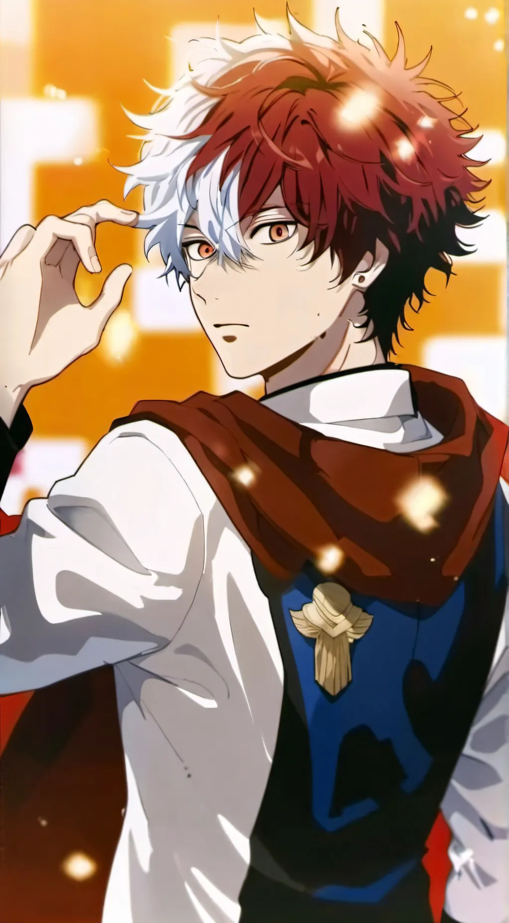 ai character: Shoto Todoroki  background