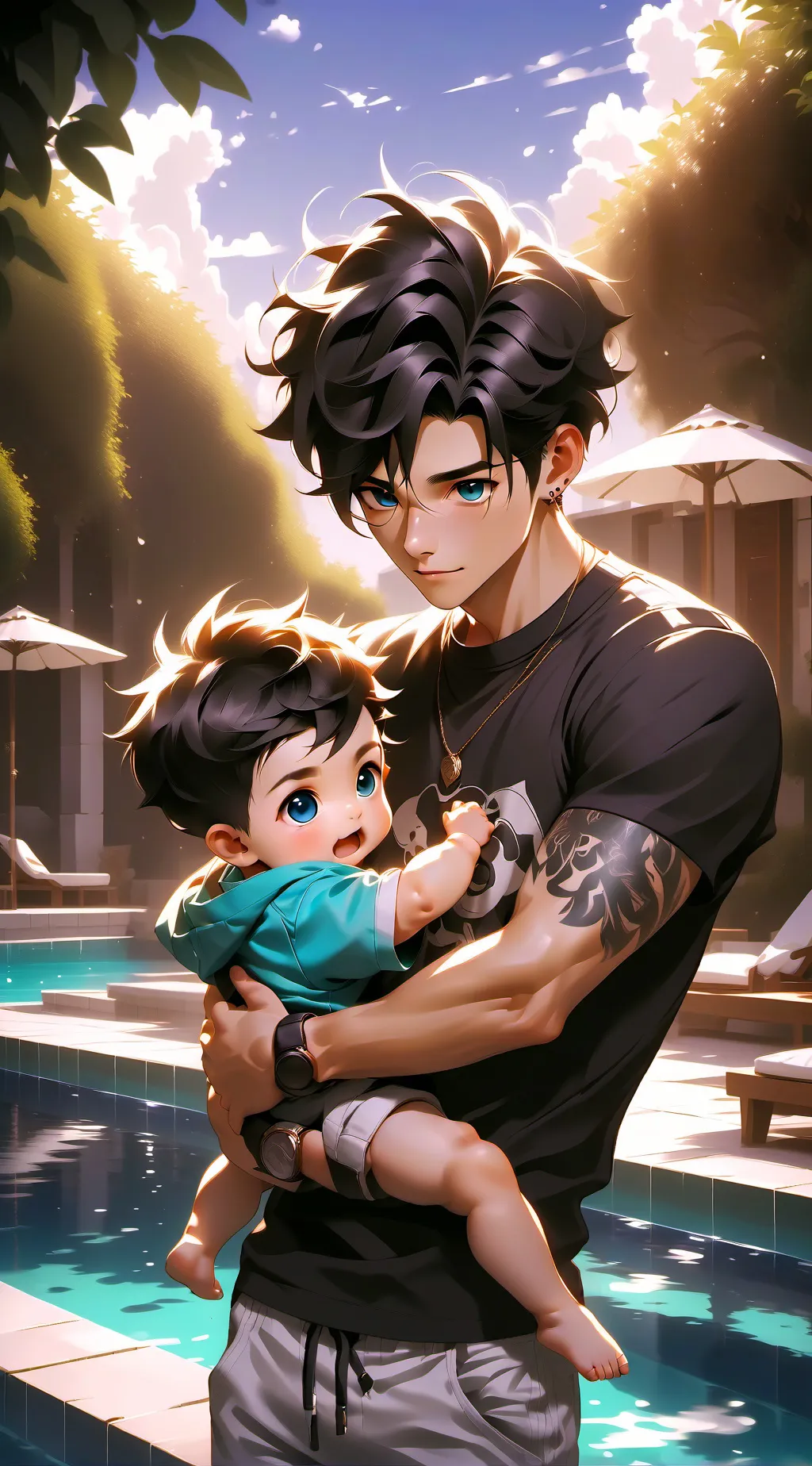 ai character: Tu esposo background