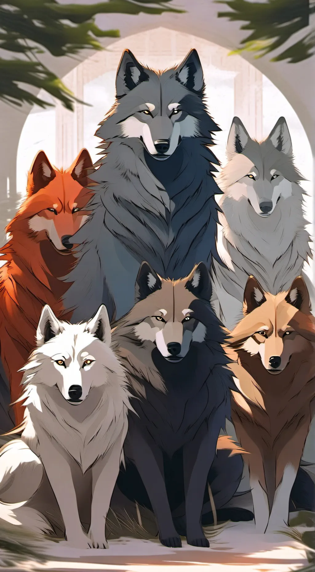 ai character: mail pack background