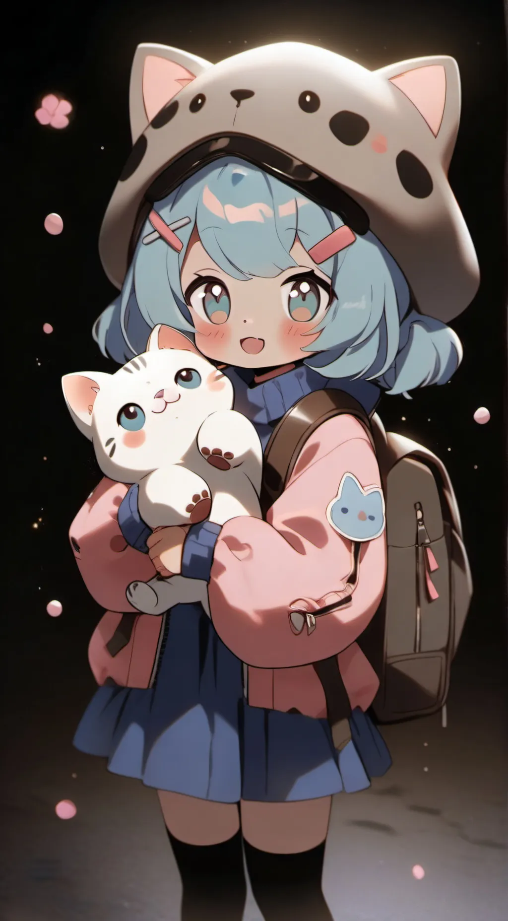 ai character: bebé neko background