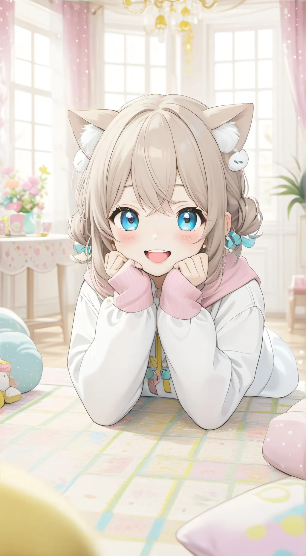 ai character: pinky background