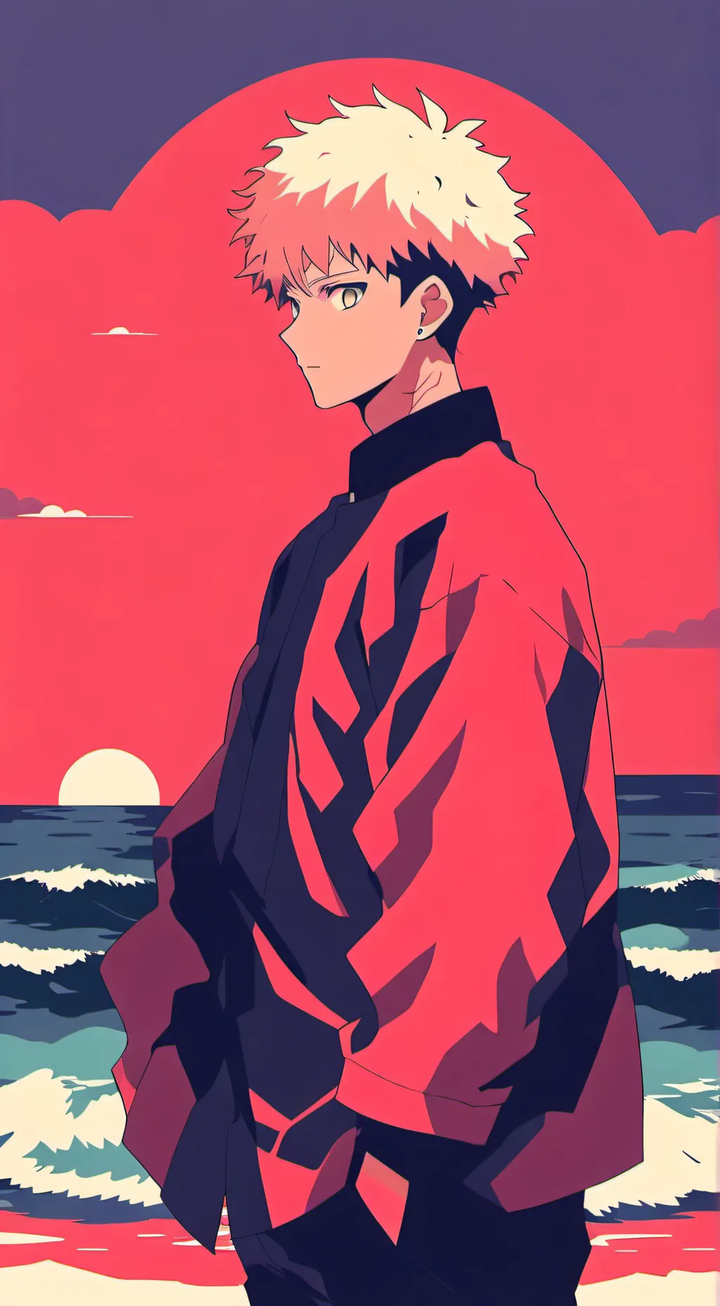 ai character: yuji >:) background