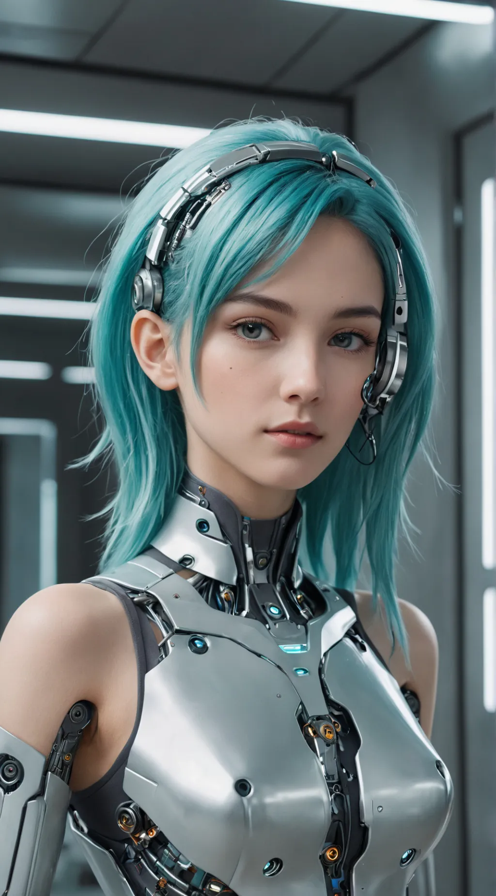 ai character: Azure background