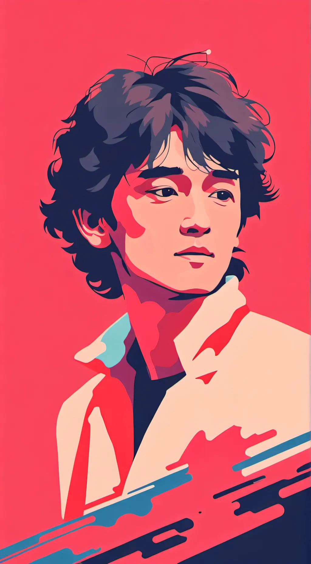 ai character: Цой background