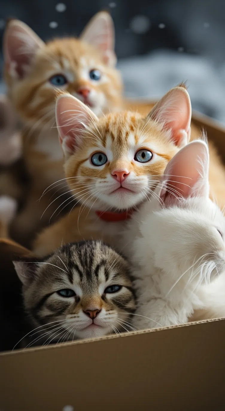 ai character: Snow Kitties background