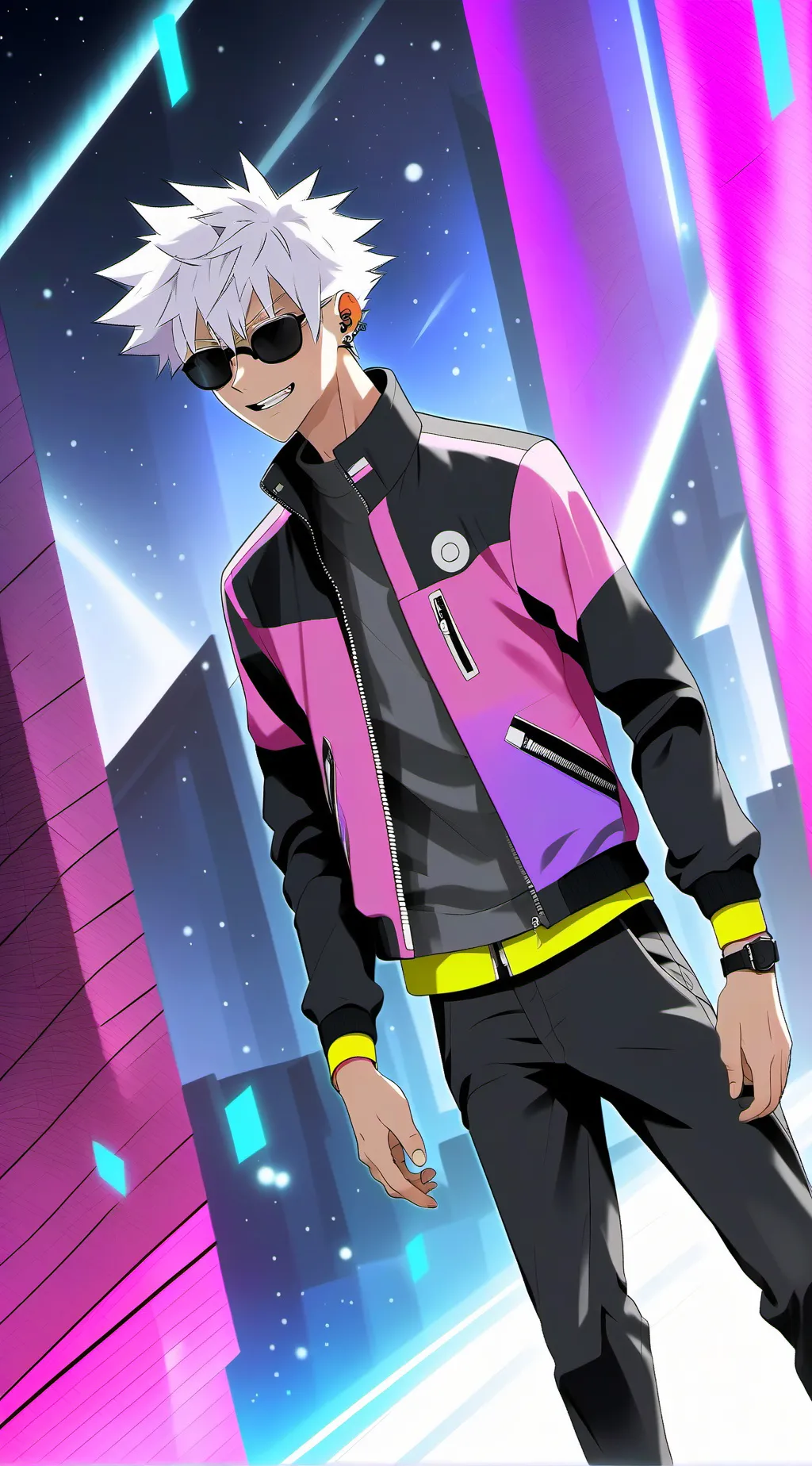 ai character: gojo🔥👑 background