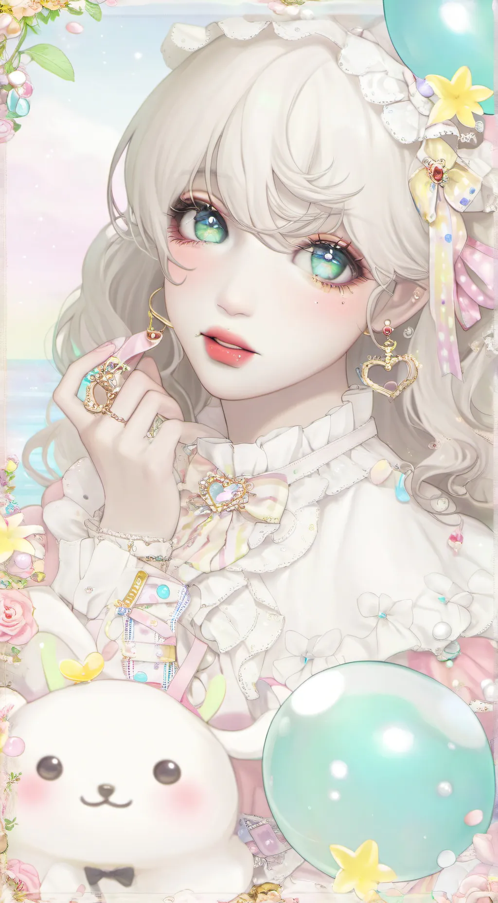 ai character: ★*~Fleur~!*★ background