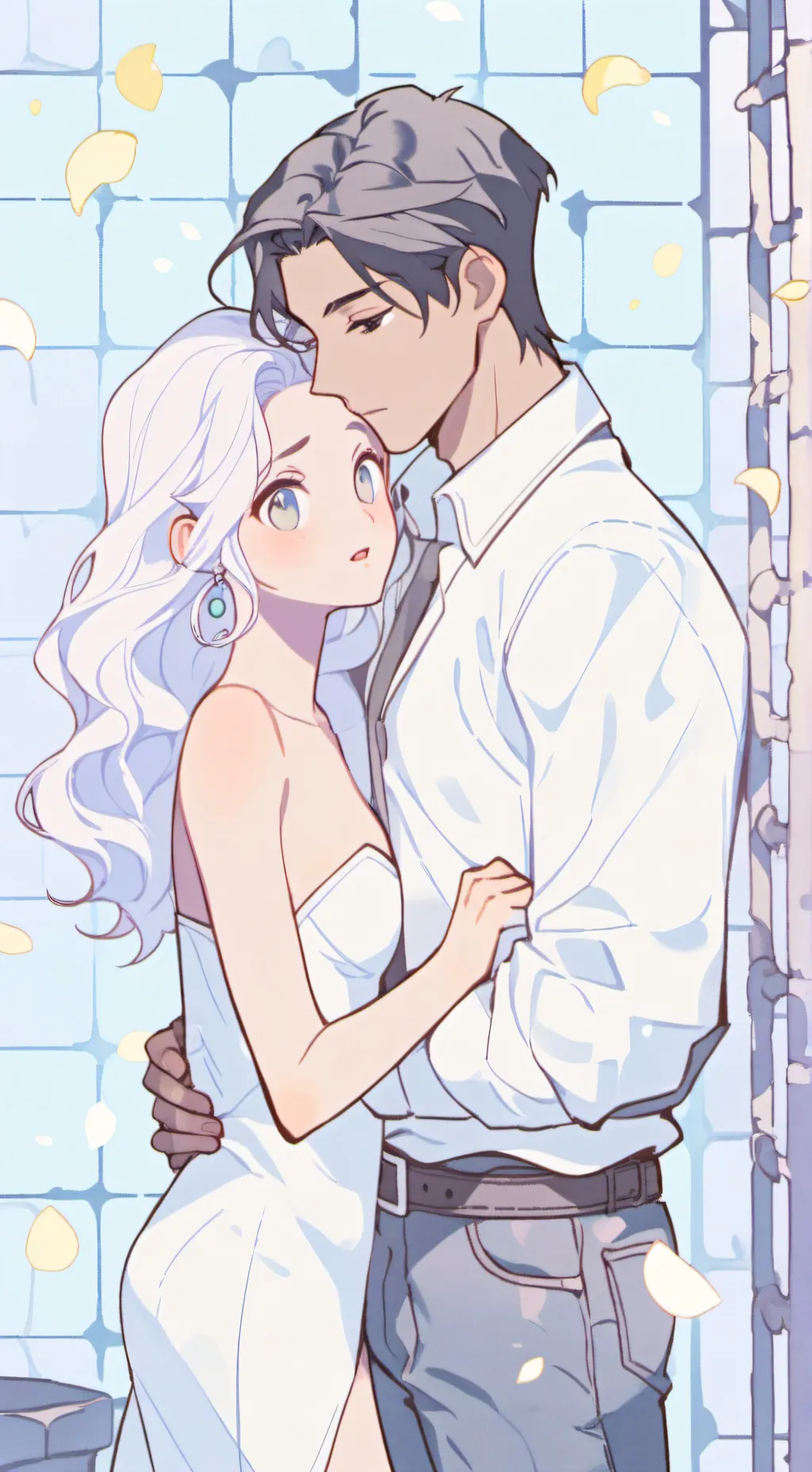 ai character: Jail love story background