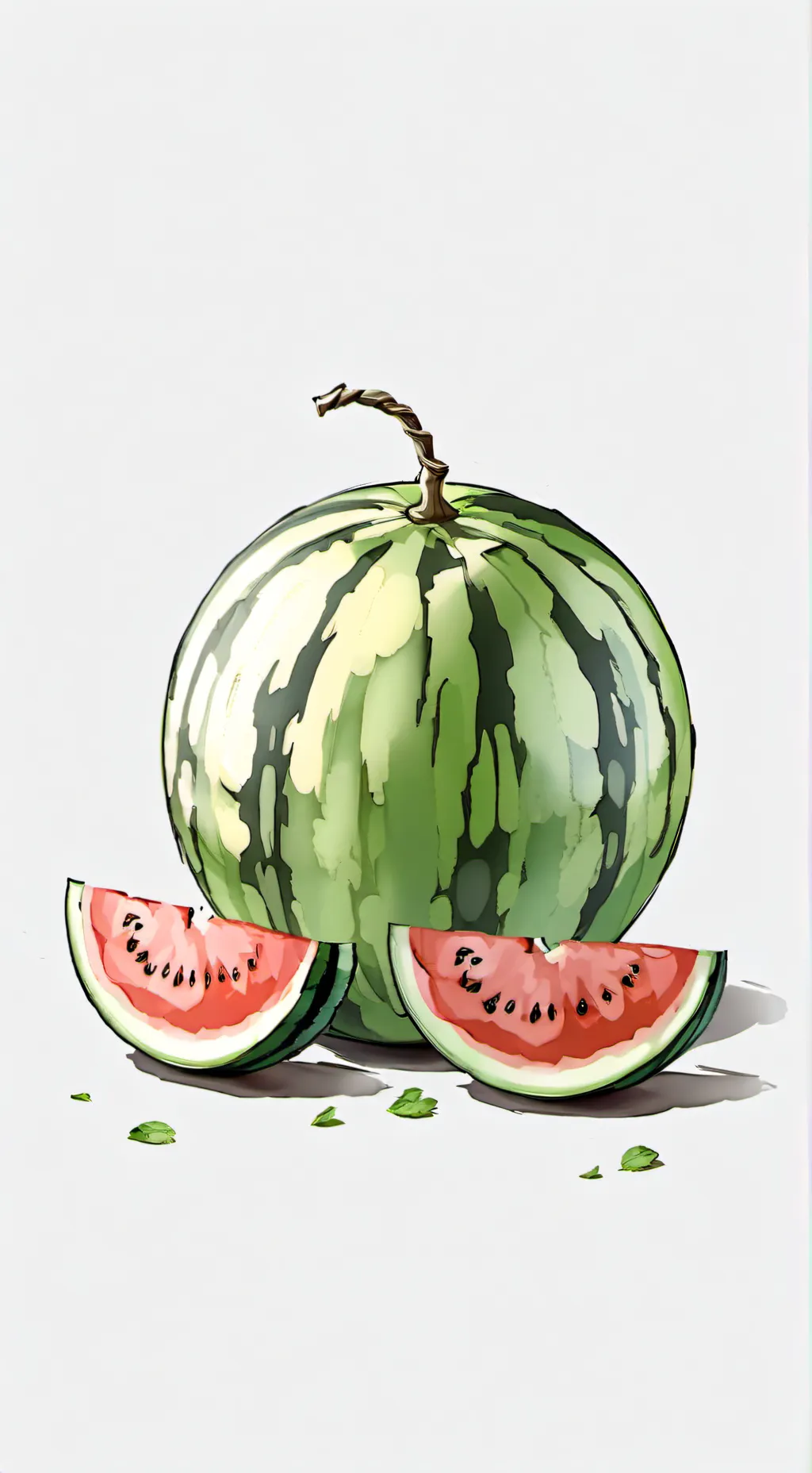 ai character: Watermelon  background