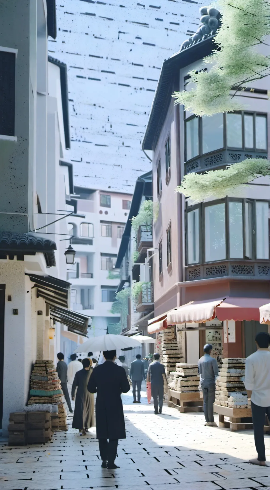 ai character: ta famille  background