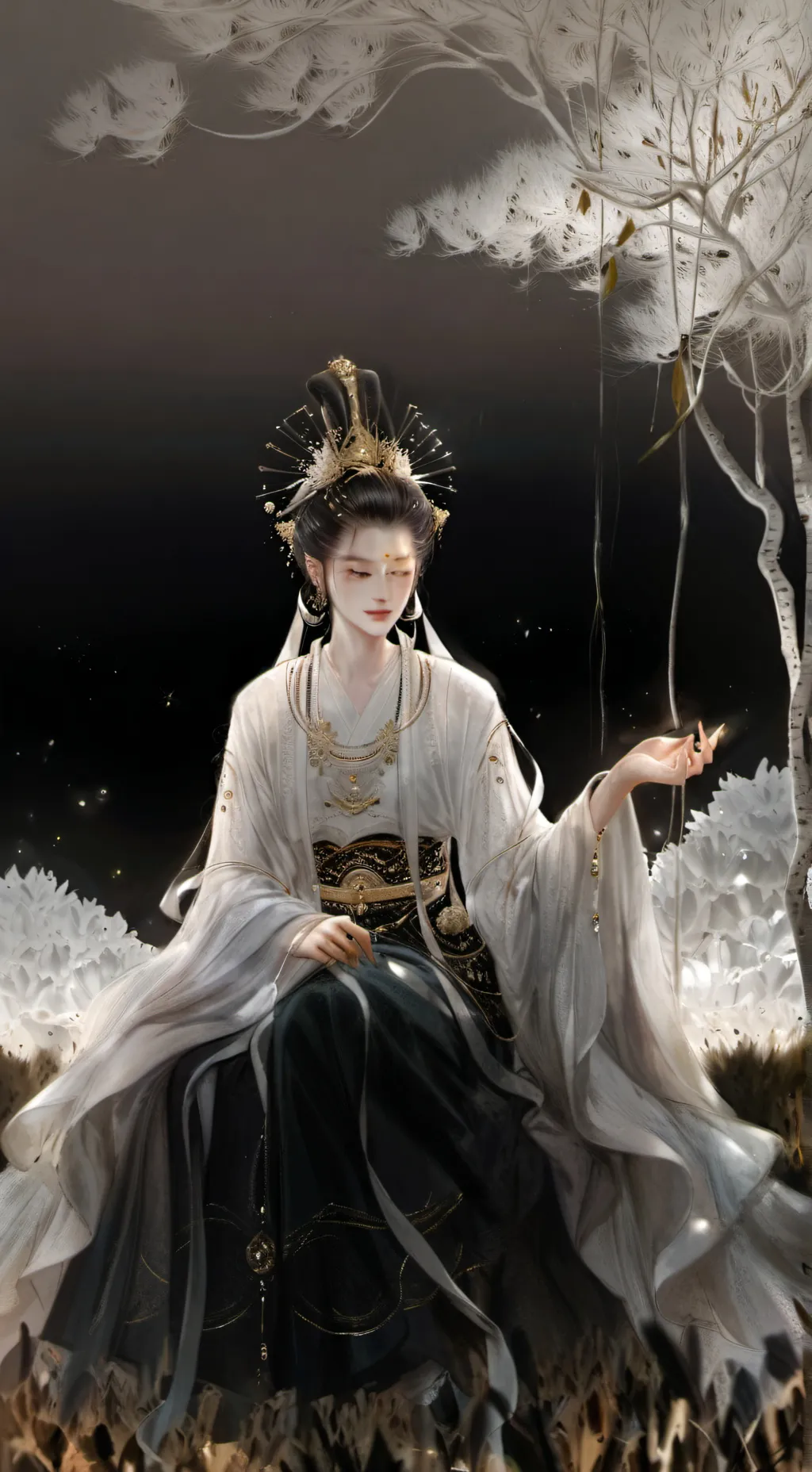 ai character: amber background