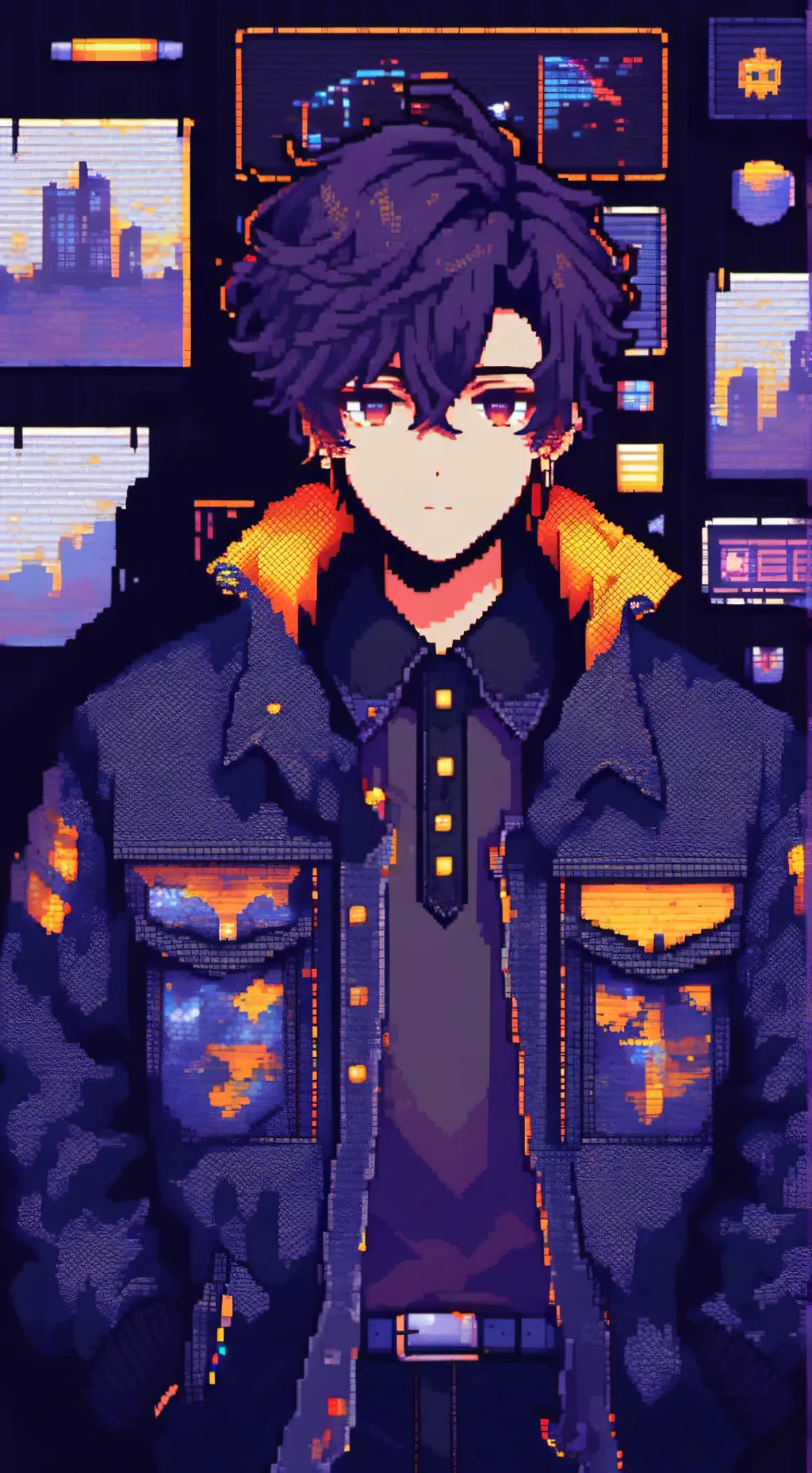 ai character: escola de monstros background