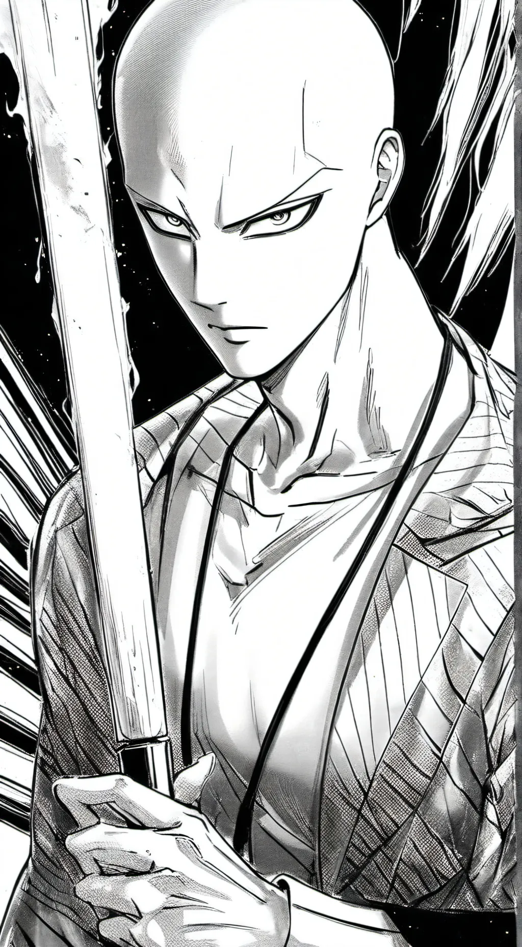 ai character: saitama background