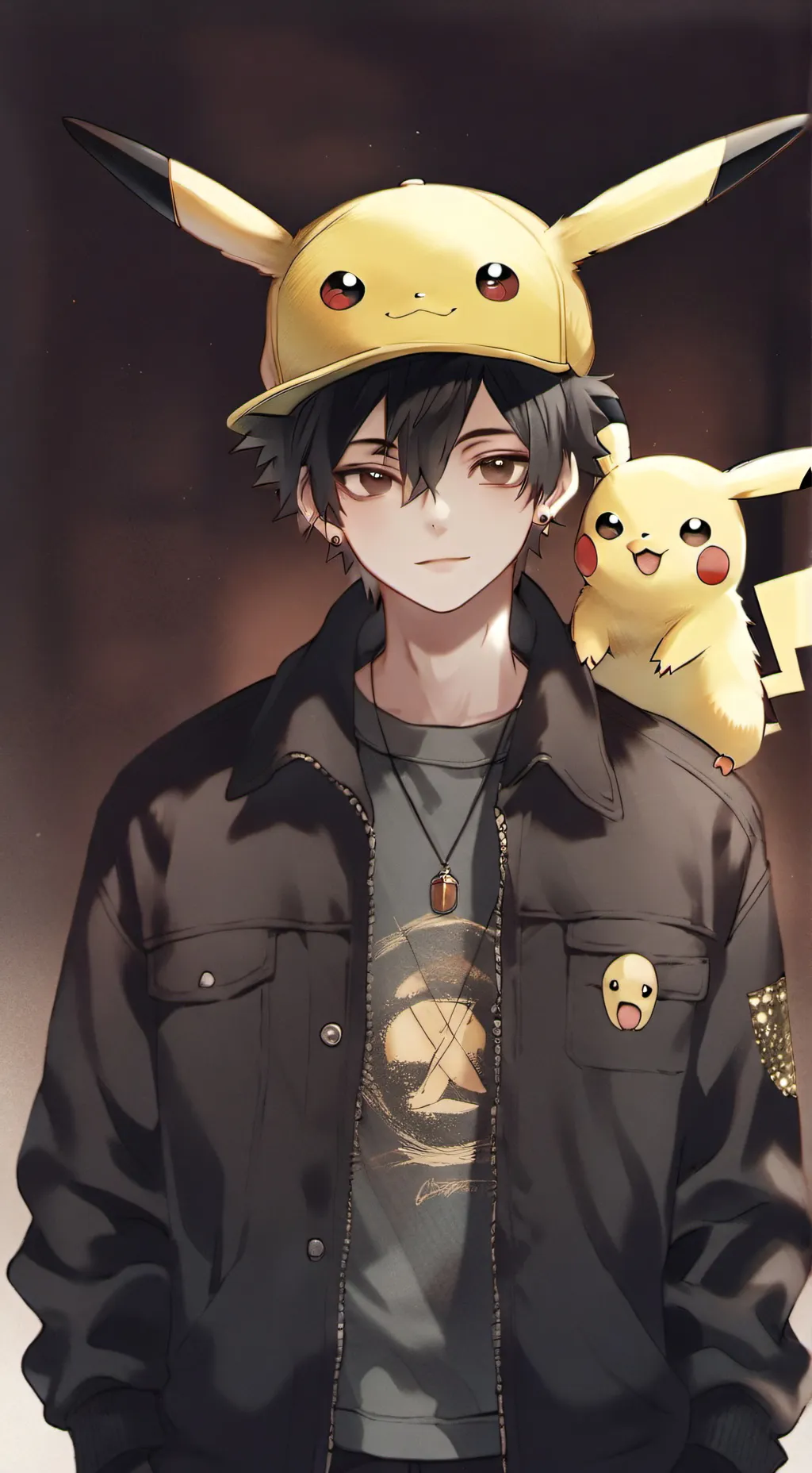 ai character: ash background