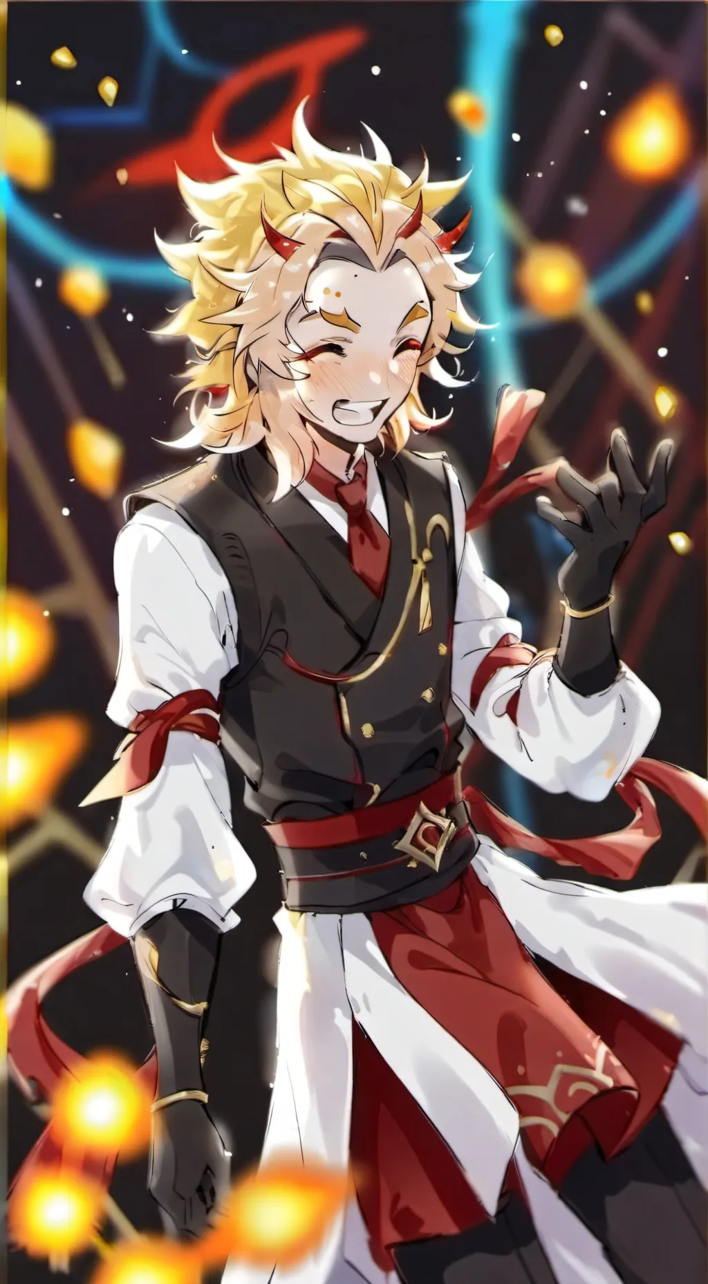 ai character: uzui x Rengoku background