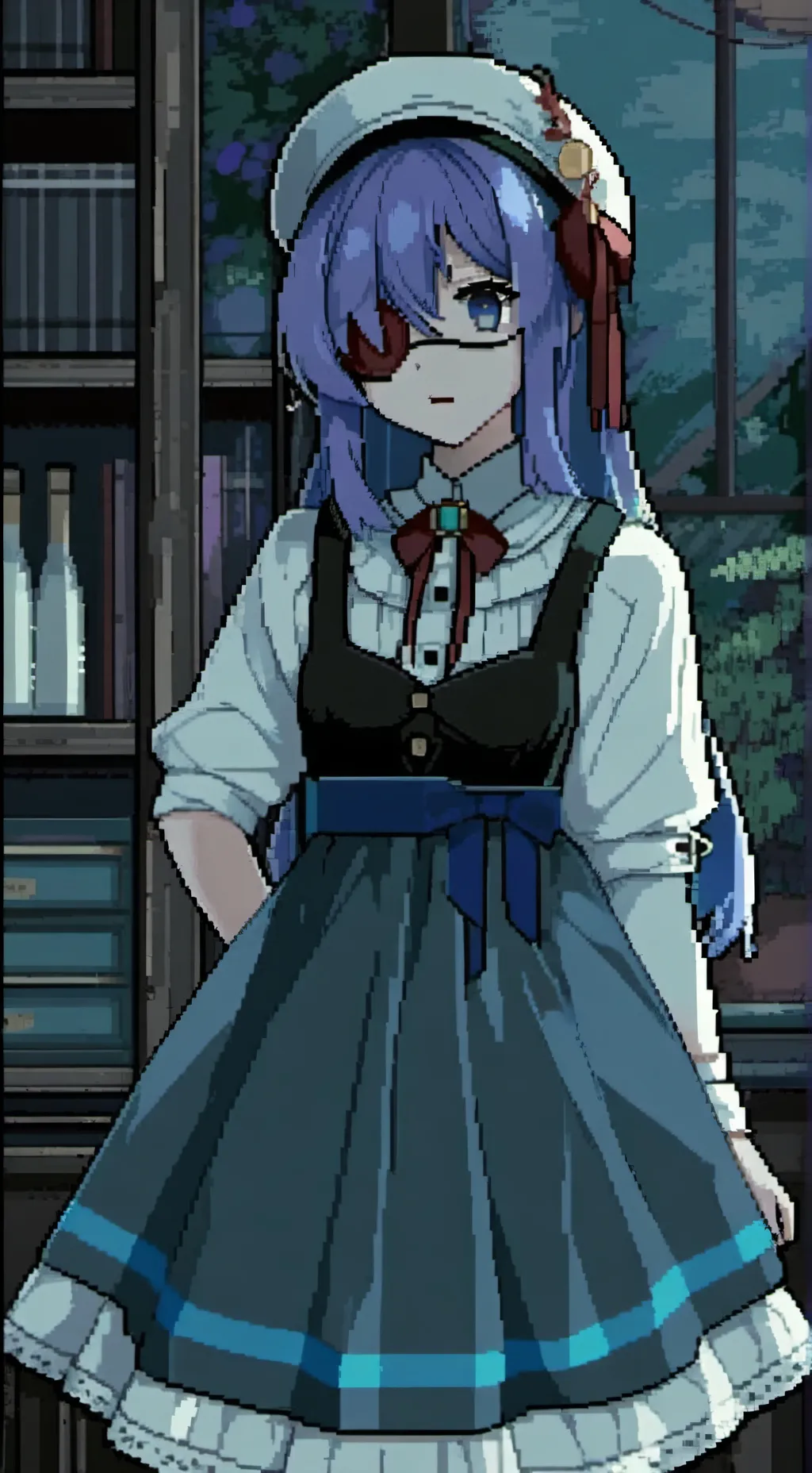 ai character: Evelyn Grey background