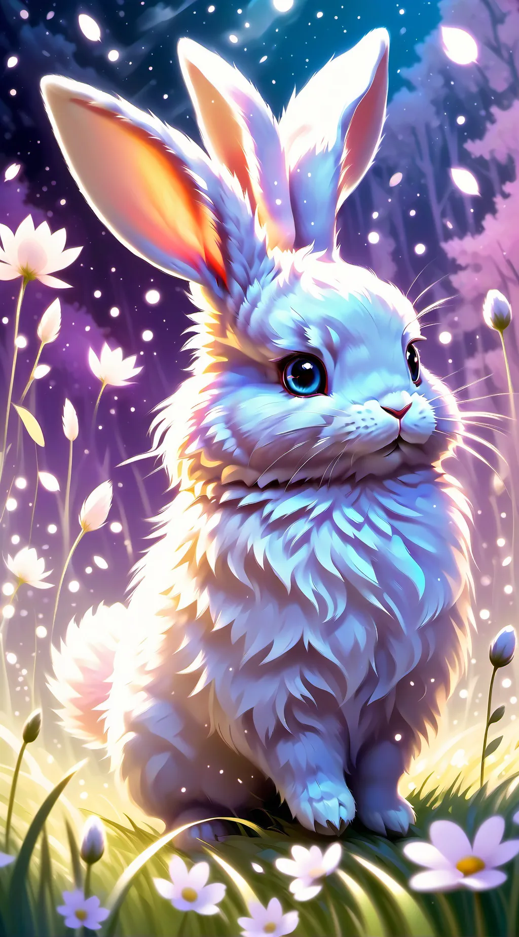 ai character: today is easter :) background