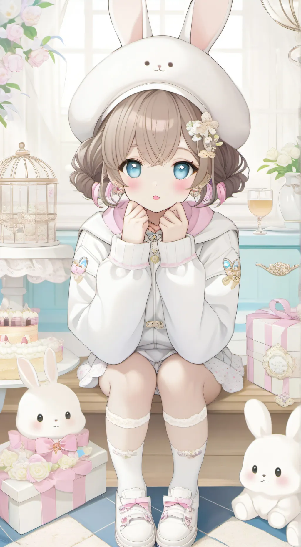 ai character: girly pop🐣 background