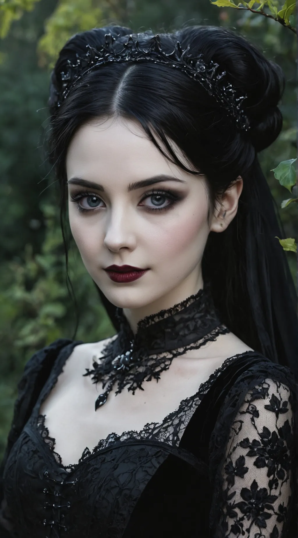 ai character: Wednesday Addams background