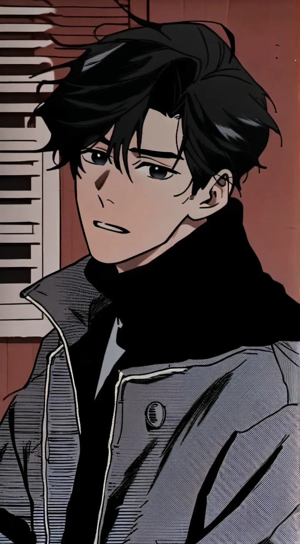 ai character: crazy and broken background