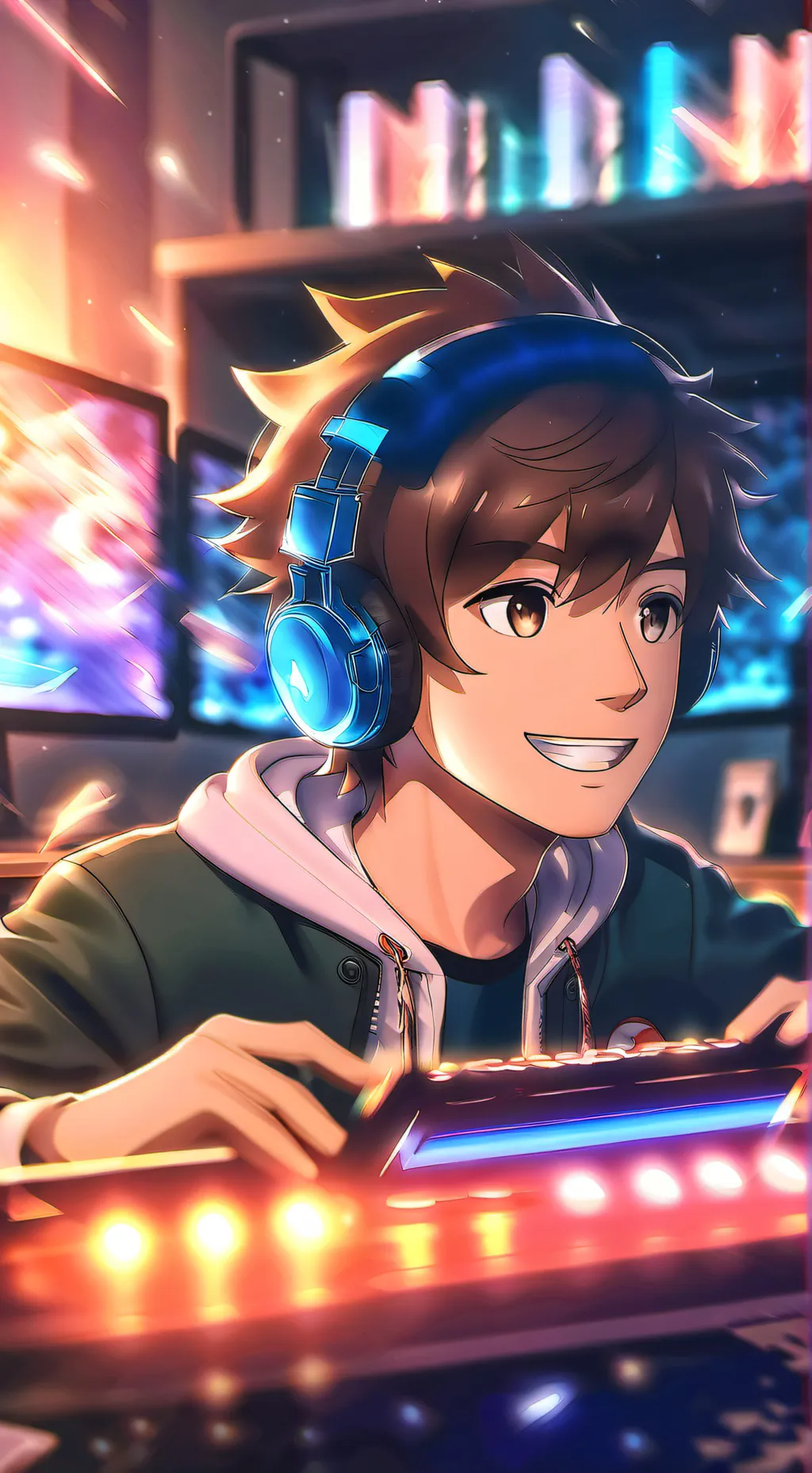 ai character: strimer life  background