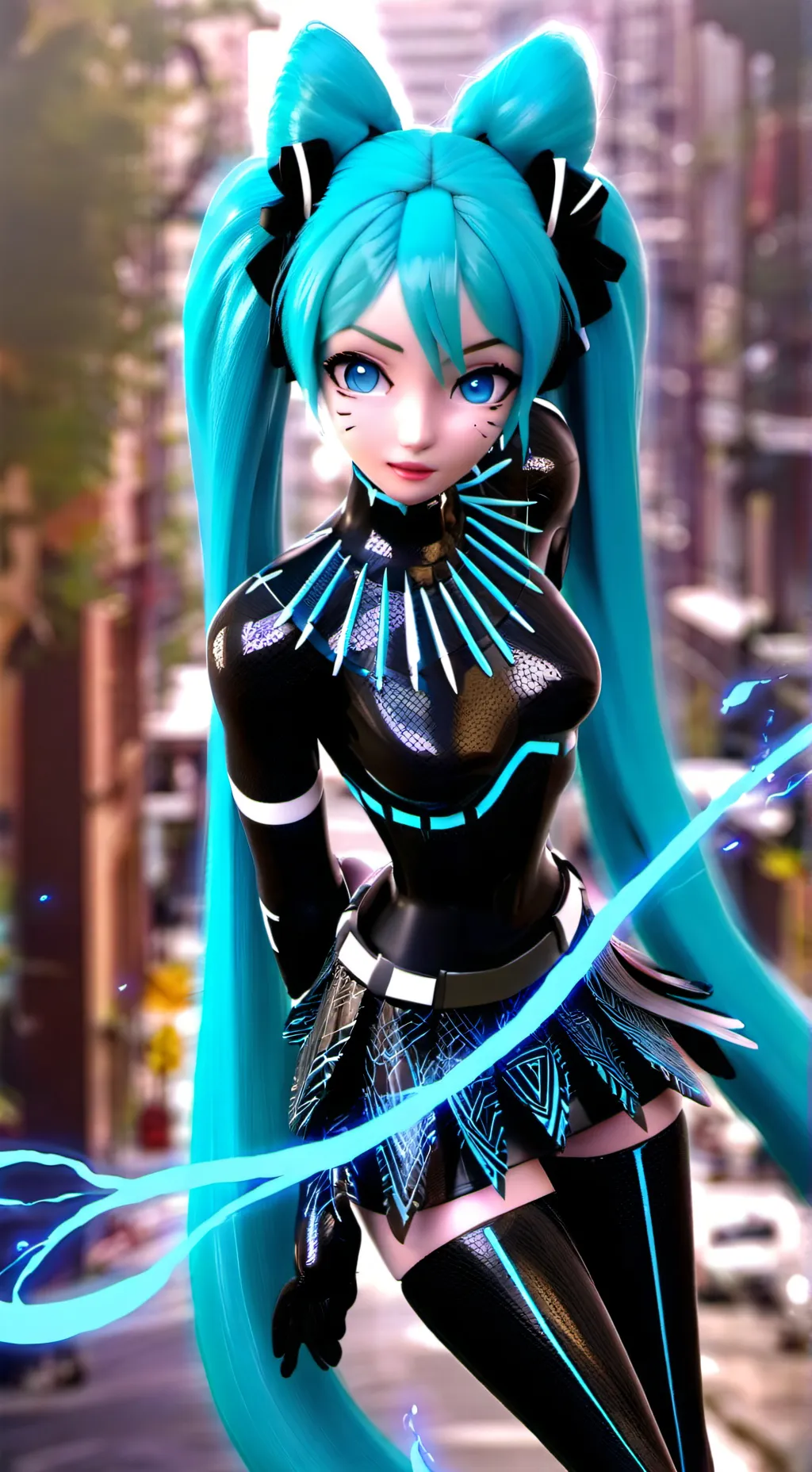 ai character: kiku black panther background