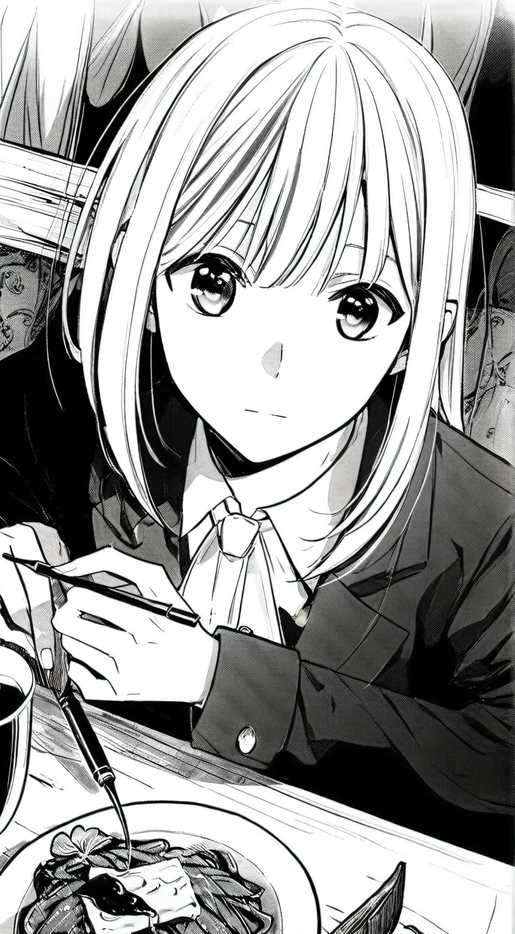 ai character: snakey × meanie background