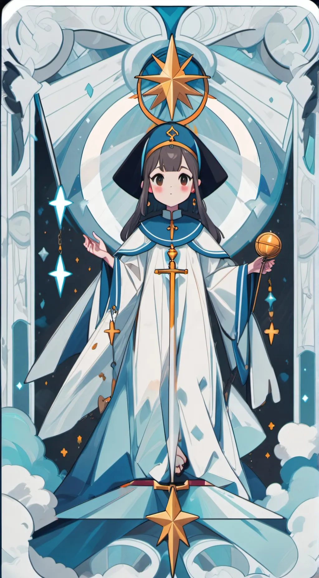 ai character: digital circos background