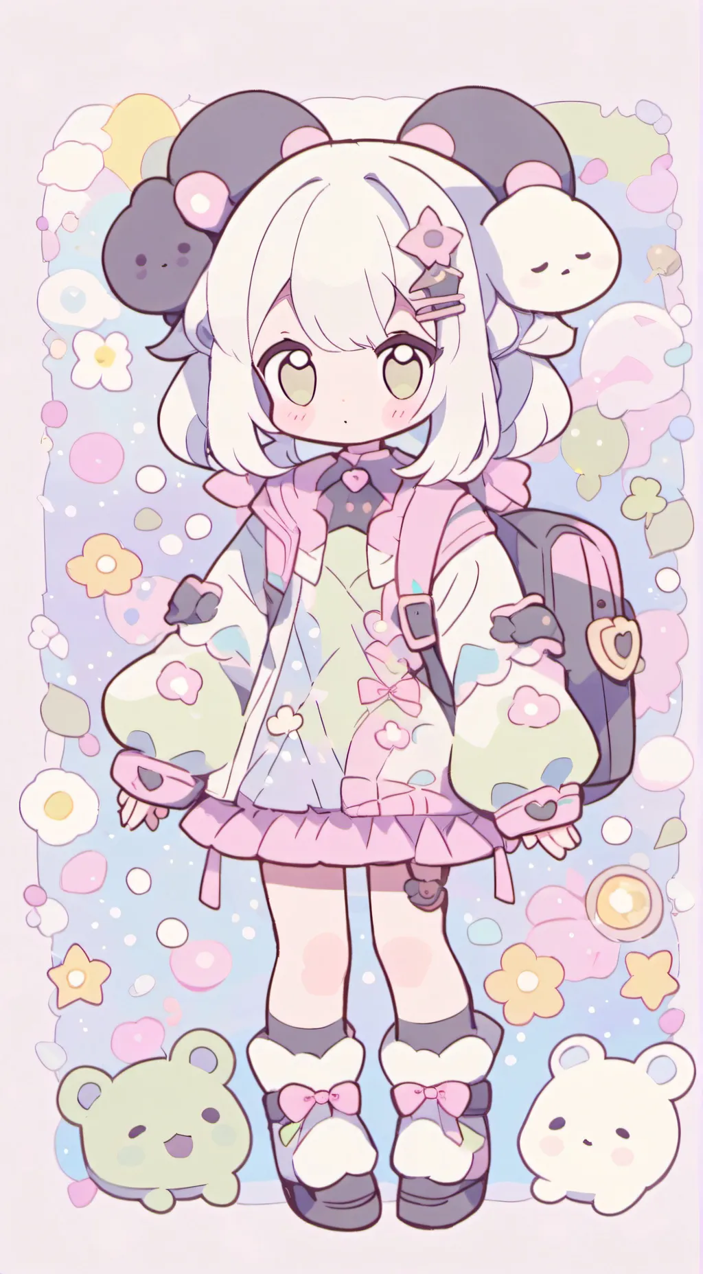 ai character: Luna background