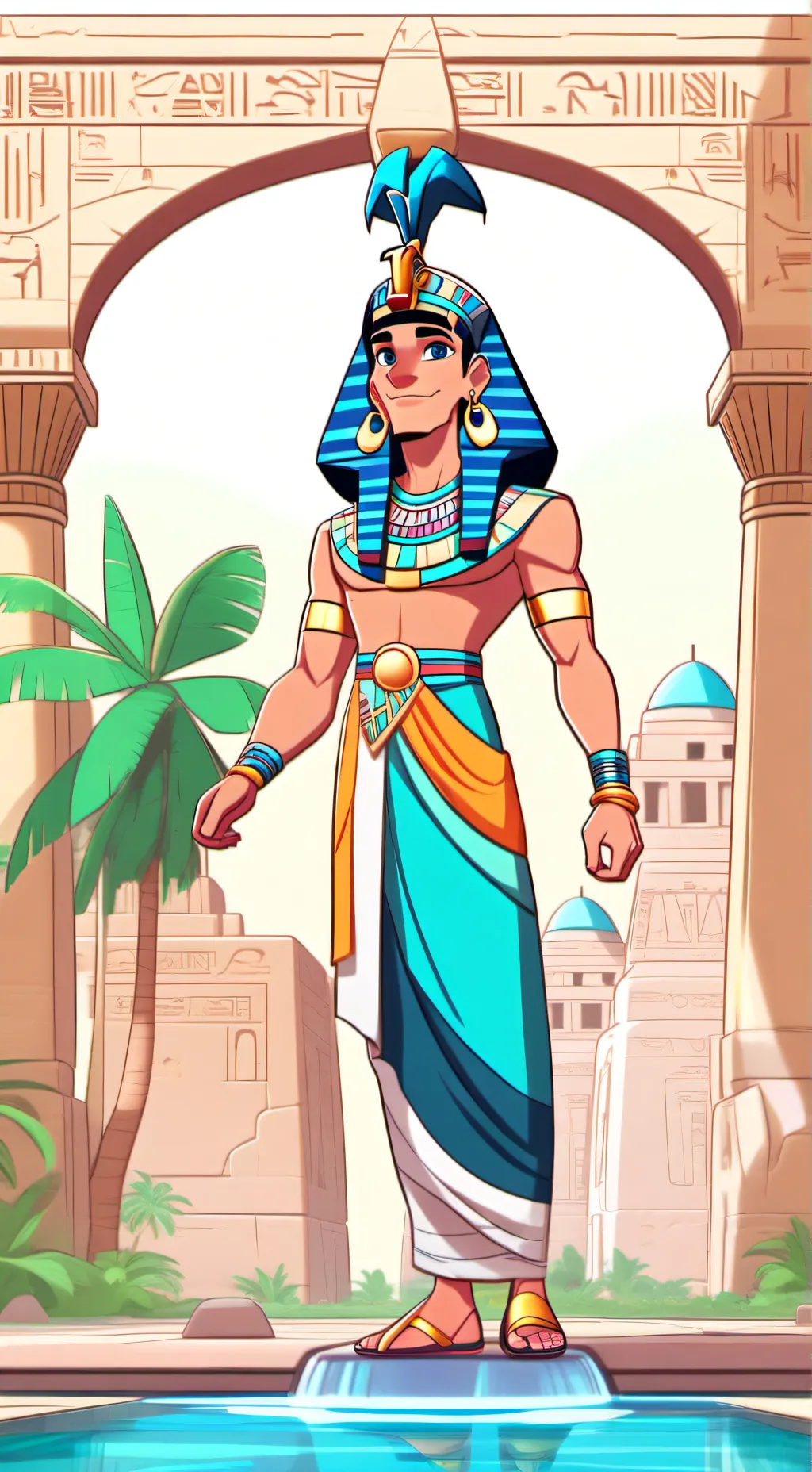 ai character: Prince of Egypt background