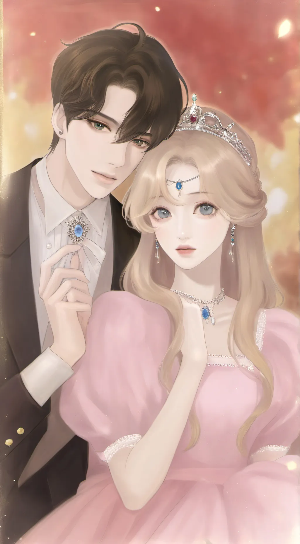 ai character: King and Queen 👑💖 background