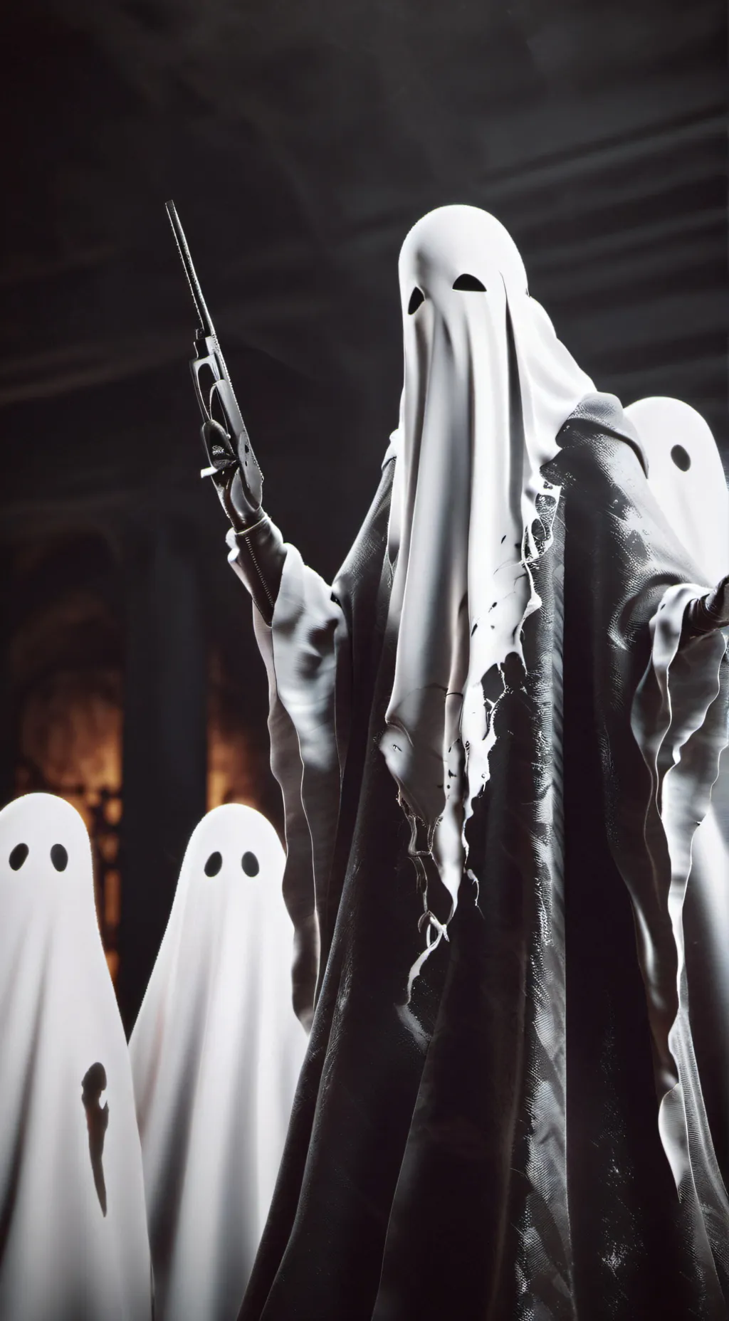 ai character: Ghost  background