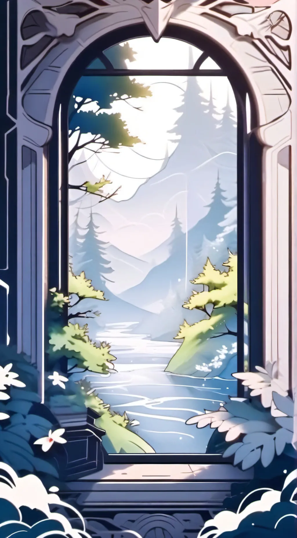 ai character: mha pool party background