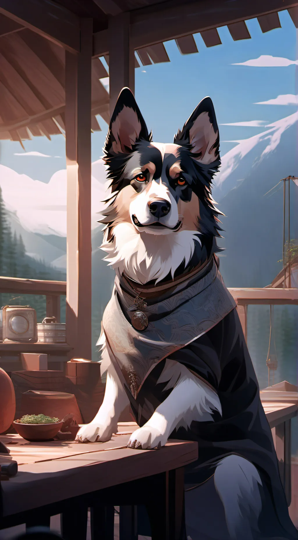 ai character: dawg wit autotune background