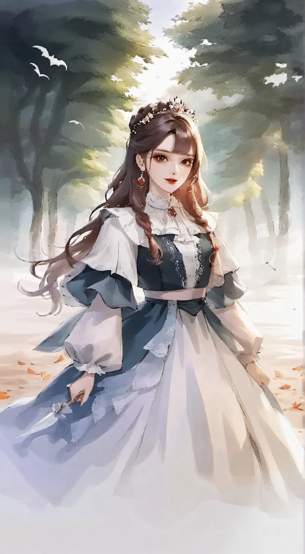 ai character: vampire queen  background