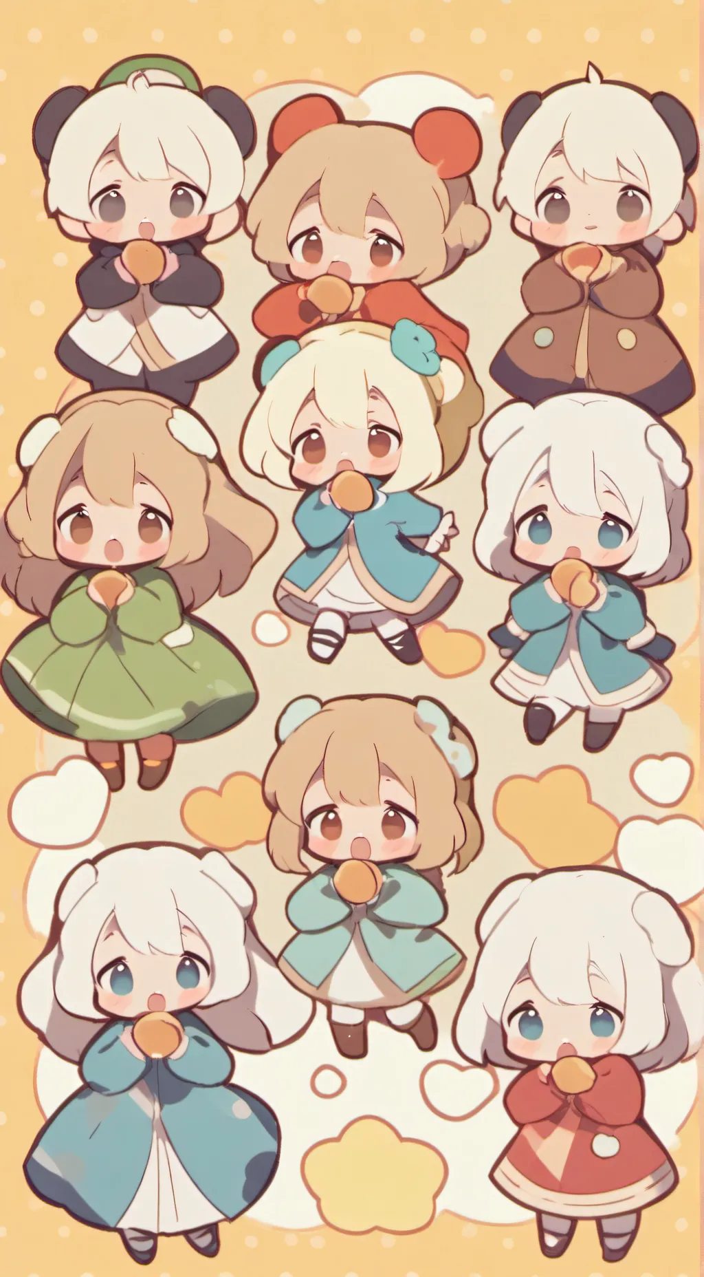 ai character: Bebes mensos  background